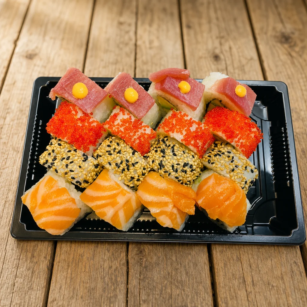 Uramaki sorta bandeja, 16 pieza, Kaiso Sushi & Poke